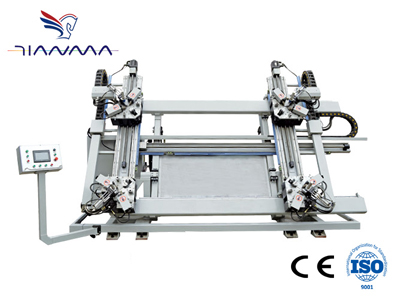 LJJZ4-CNC-100×1800×3000　铝门窗数控四头组角机